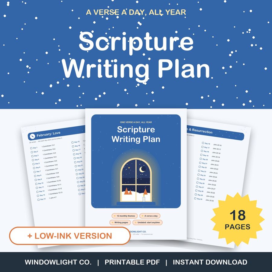 Scripture Writing Plan: 12 Months cover