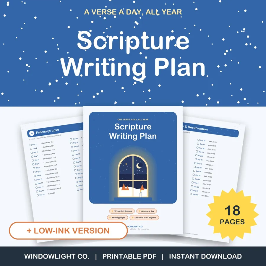Scripture Writing Plan: 12 Months cover