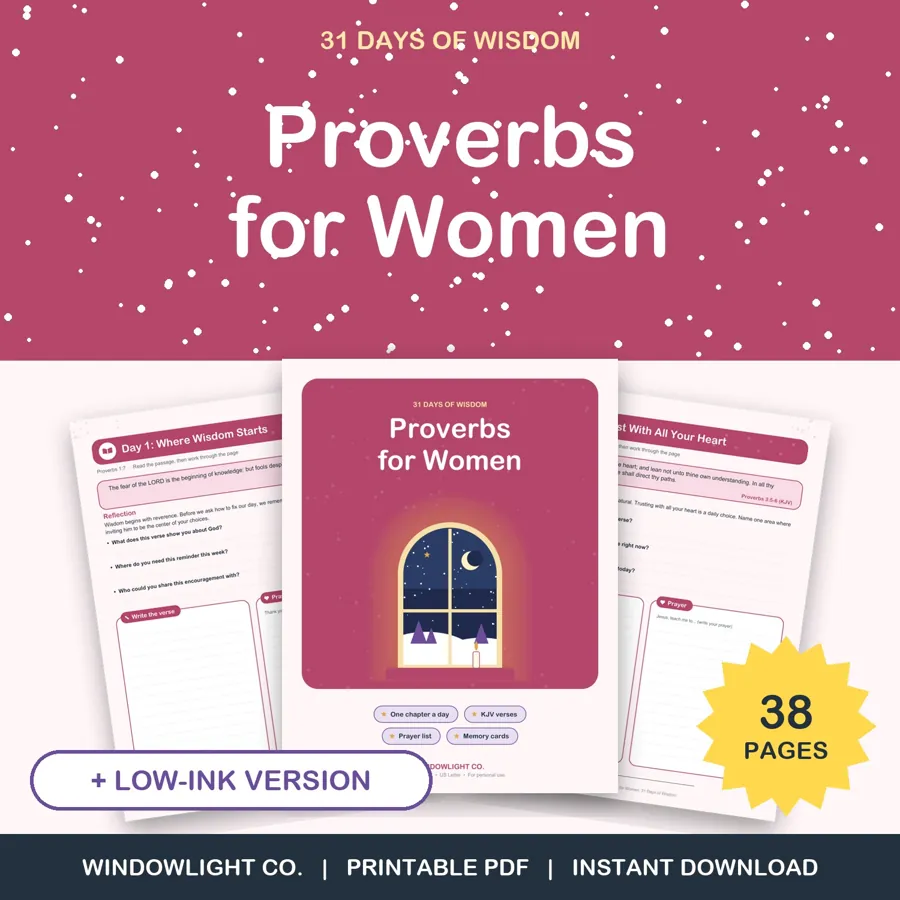 Proverbs for Women: 31 Days of Wisdom cover