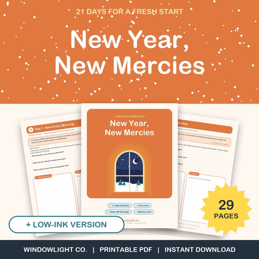 New Year, New Mercies: 21-Day Bible Study cover