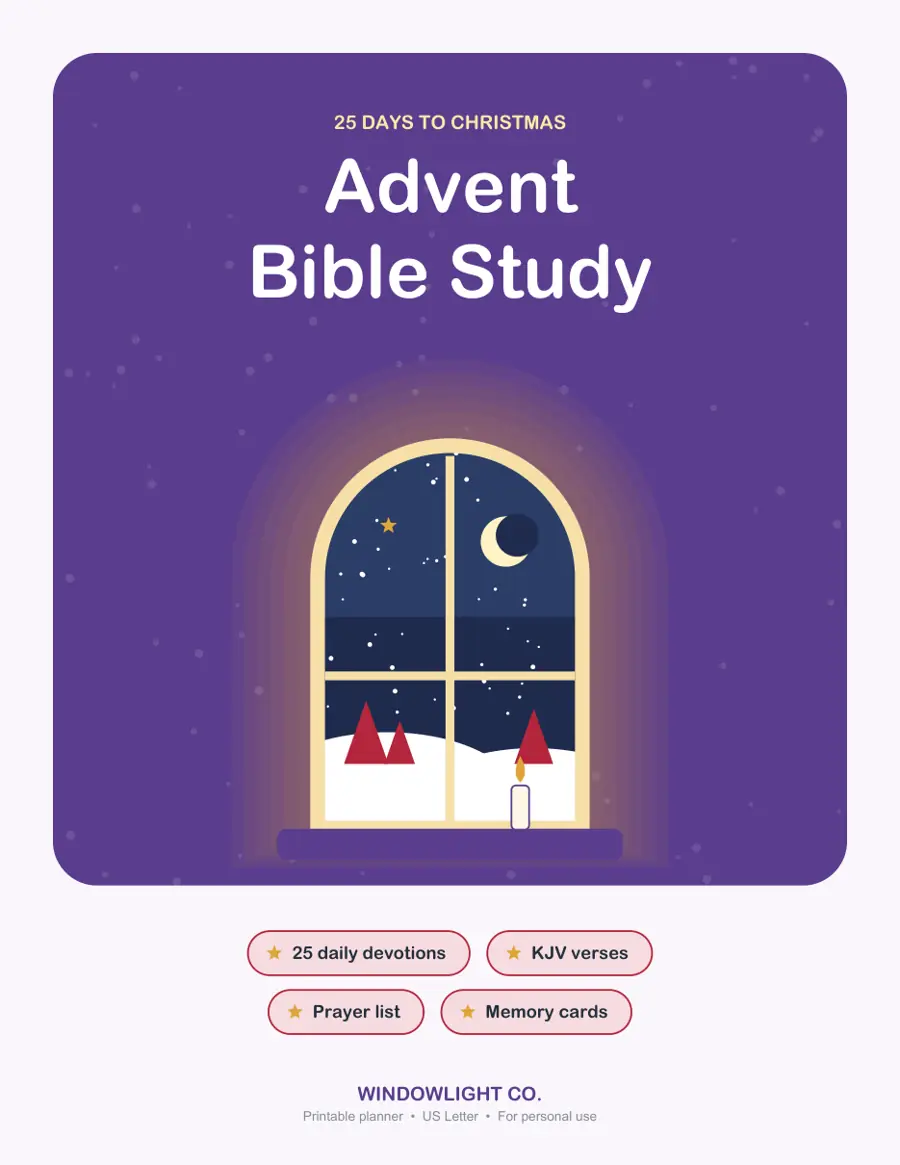 Advent Bible Study: 25 Days cover